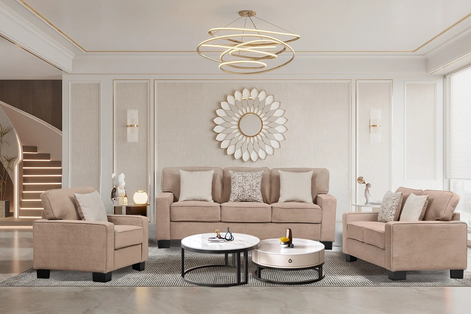 NOA 6 SEATER STATIONARY SOFA